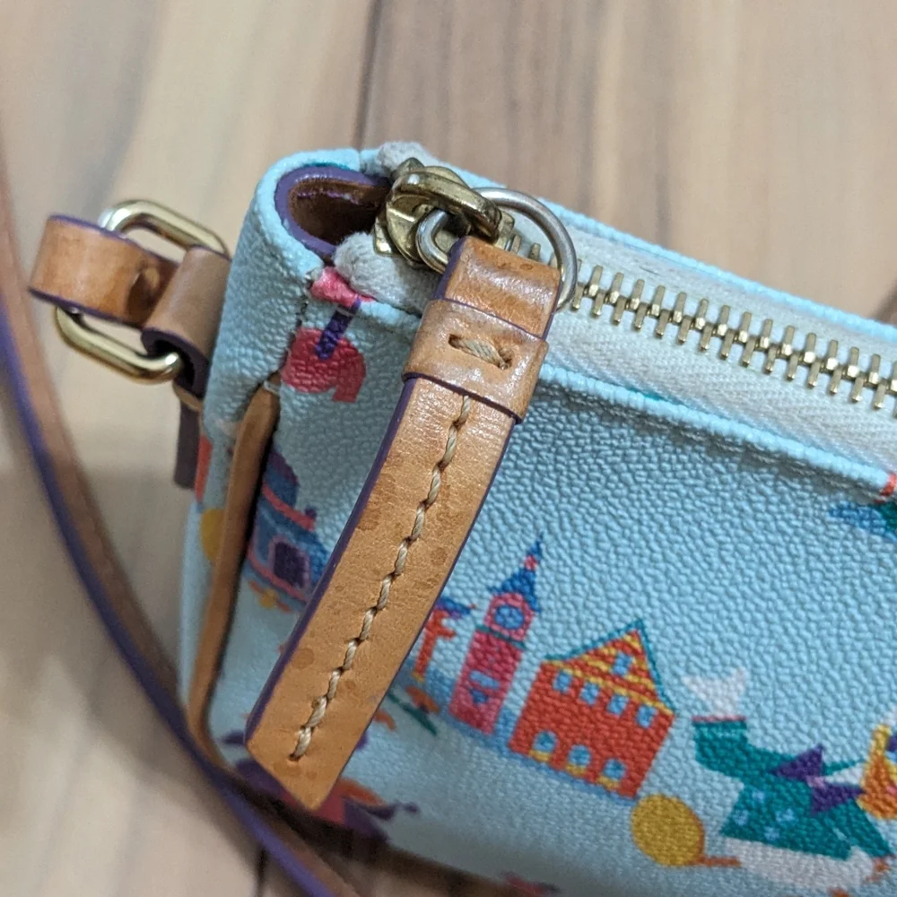 EUC! Dooney &Bourke X Disney Epcot Flower Garden Festival Figment Crossbody Bag - Picture 9 of 16